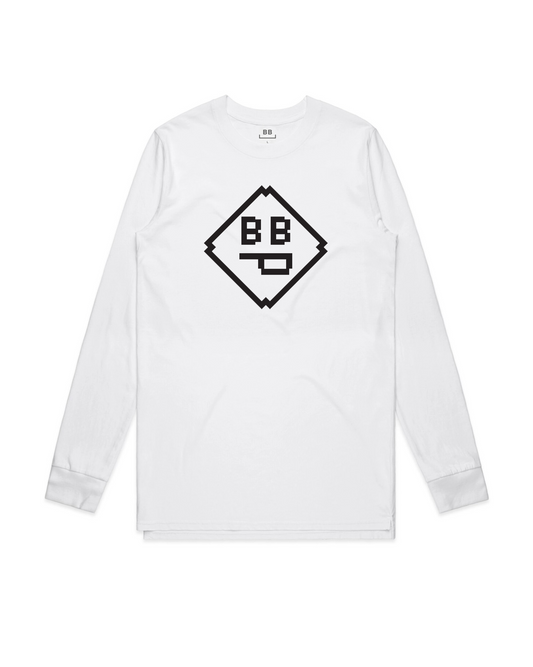 COUNT CRAZY L/S Tee White